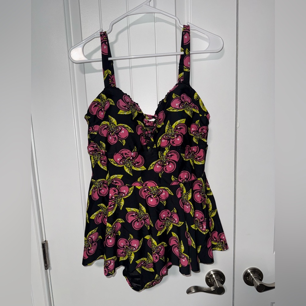 Torrid Betsy Johnson Floral Print Swimsuit
